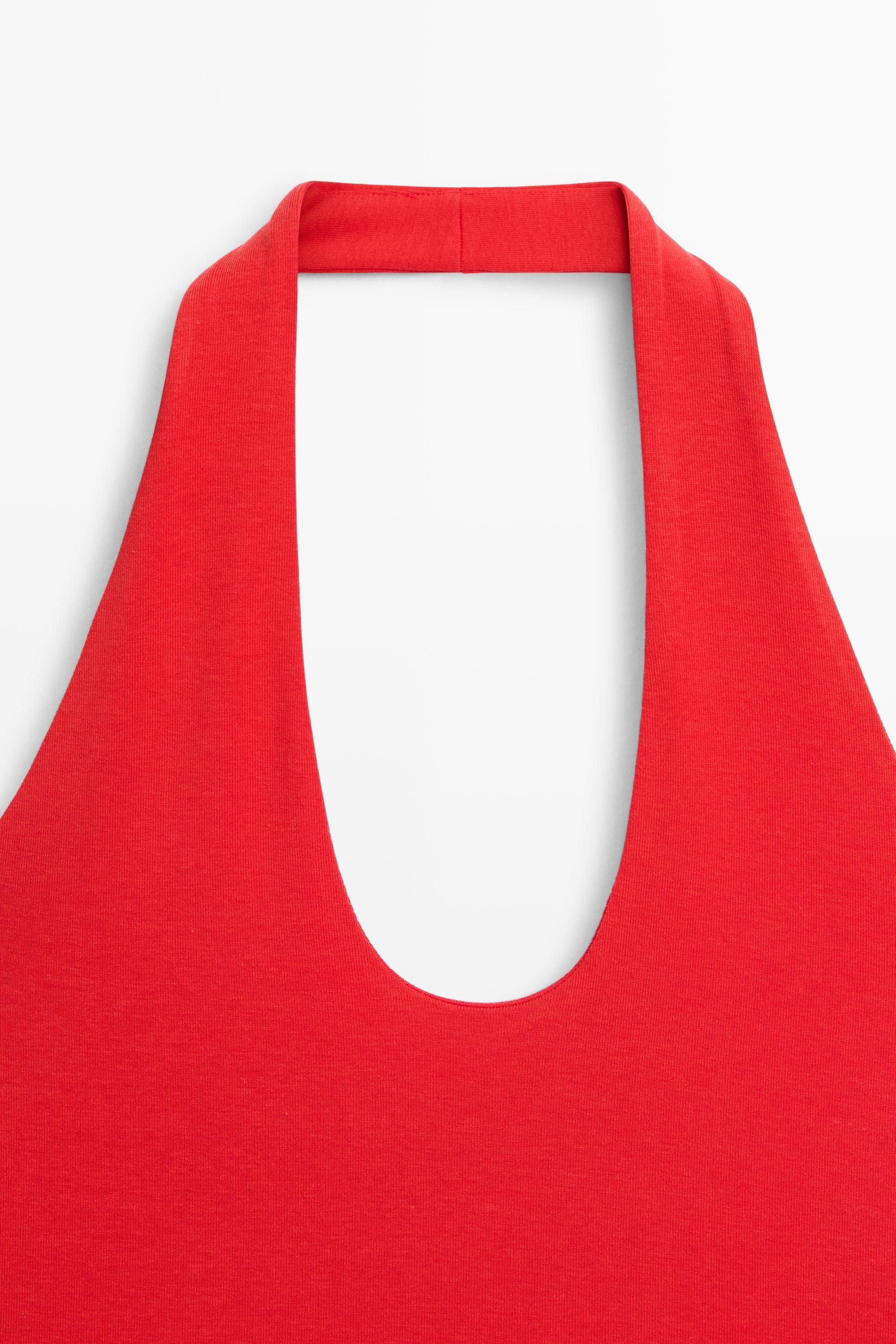 Cotton modal blend halter top